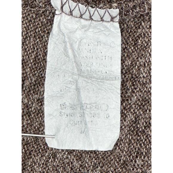 Heimish USA Striped Sleeve Henley Brown Lightweight Sweater Tunic Top M - Picture 9 of 9